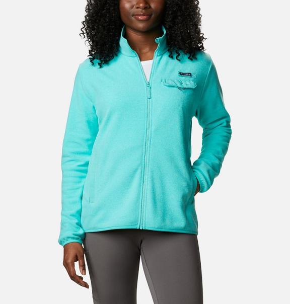 Columbia PFG Harborside Hoodies Blue For Women's NZ23085 New Zealand